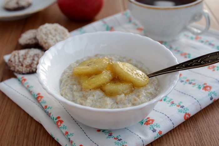 Геркулесовая каша с бананом и медом