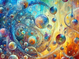 Слагалица «Abstract bubbles»