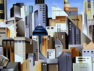 Jigsaw Puzzle «Abstract city»