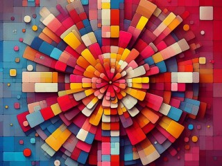 Jigsaw Puzzle «Abstract flower»