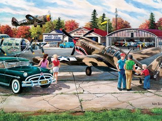 Jigsaw Puzzle «The airfield»