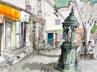 Zagadka «Watercolor street»
