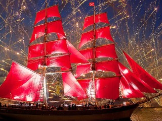 Puzzle «Scarlet sails»