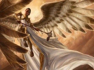 Jigsaw Puzzle «Angel with a hammer»