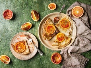 Jigsaw Puzzle «Oranges and pancakes»