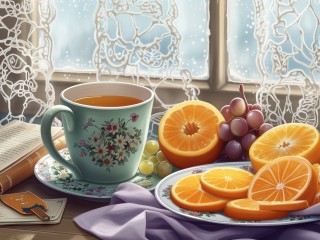 Пазл «Апельсиновый чай»