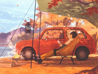 Пазл «autumn camping»
