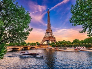 Jigsaw Puzzle «Tower and the river»