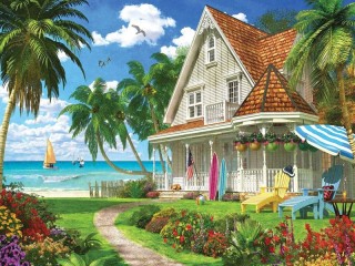 Jigsaw Puzzle «beach house»