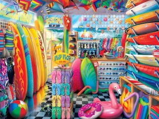 Jigsaw Puzzle «beach shop»