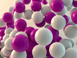 Rompicapo «Purple and white balloons»