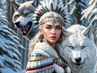 Puzzle «White Wolf»