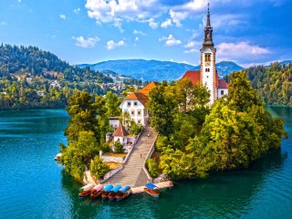 Quebra-cabeça «Bled Slovenia»
