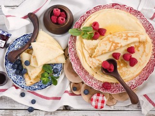 Bulmaca «Pancakes and berries»
