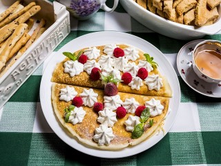 Jigsaw Puzzle «Pancakes with cream»