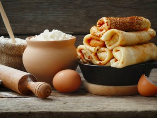Jigsaw Puzzle «Pancakes with curd»