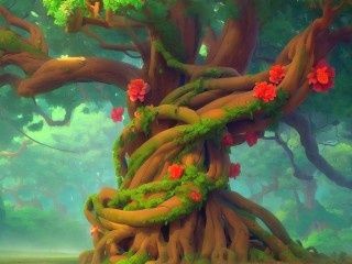 Quebra-cabeça «A big tree»