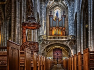 Jigsaw Puzzle «Bourg-en-Bresse Cathedral»