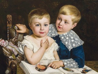 Jigsaw Puzzle «Brother and sister»