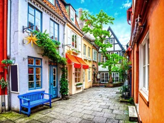 Quebra-cabeça «Bremen courtyard»