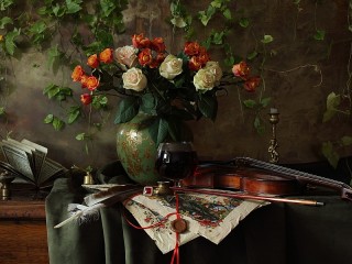 Zagadka «Bouquet and glass»