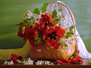 パズル «bouquet and basket»