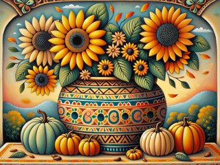 Слагалица «Bouquet of sunflowers»