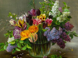 Jigsaw Puzzle «Bouquet of flowers»