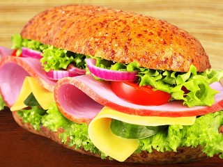 Puzzle «A ham sandwich»