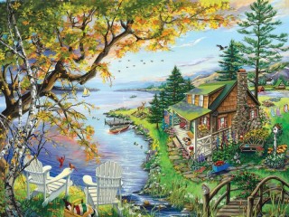 Jigsaw Puzzle «By the Lake»