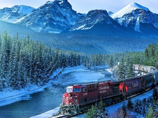 Jigsaw Puzzle «Canadian railroad»