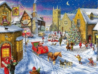 Jigsaw Puzzle «Santa Claus arrived»