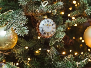 Quebra-cabeça «Christmas tree clock»