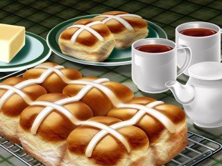 Jigsaw Puzzle «Tea with loaves»