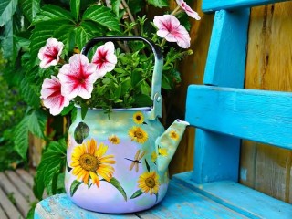 Пазл «Чайник для цветов»