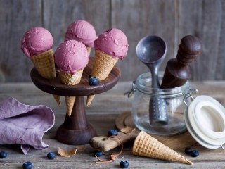 Пазл «Blueberry ice cream»