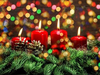 Jigsaw Puzzle «Four candles»