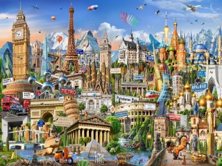 Jigsaw Puzzle «Wonders of Europe»
