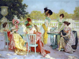 Jigsaw Puzzle «Lady party»