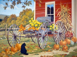 Puzzle «Gifts of autumn»