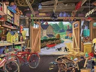 Jigsaw Puzzle «Grandpa garage»