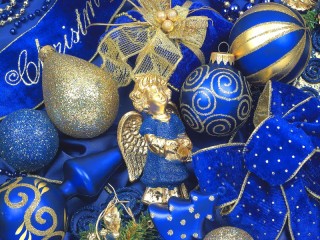 Jigsaw Puzzle «Decor in blue tones»