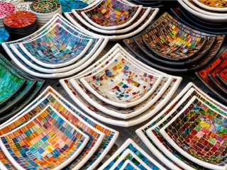 Quebra-cabeça «Decorative plates»