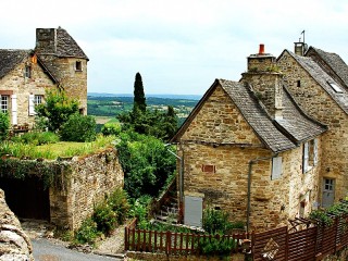 Rompecabezas «Village in Touraine»