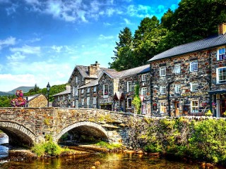 Jigsaw Puzzle «Village in Wales»