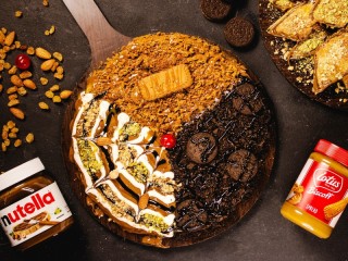 Puzzle «Dessert with chocolate spread»