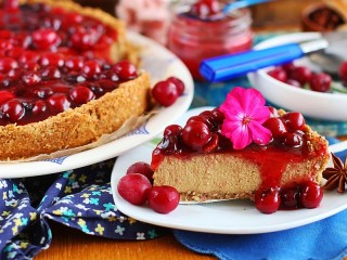 Rompecabezas «Dessert with cherries»