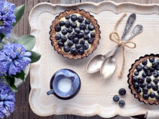 Jigsaw Puzzle «Dessert with berries»