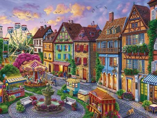 Jigsaw Puzzle «Children attractions»