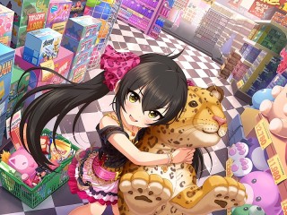 Jigsaw Puzzle «The girl and the leopard»